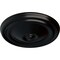 Ekena Millwork Reece Ceiling Medallion (Fits Canopies up to 2 3/8"), Hand-Painted Jet Black, 12"OD x 1 3/4"P CM12REBLF - alternate 4